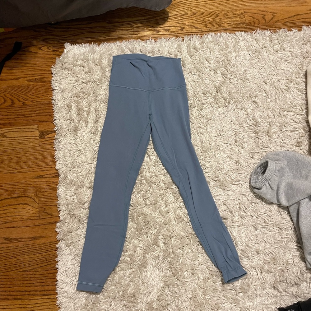 blue lululemon align leggings size 4 length 25